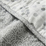 Grey Geometric Lightweight Quilt