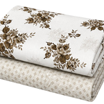 Vintage Beige Floral Dohar Set