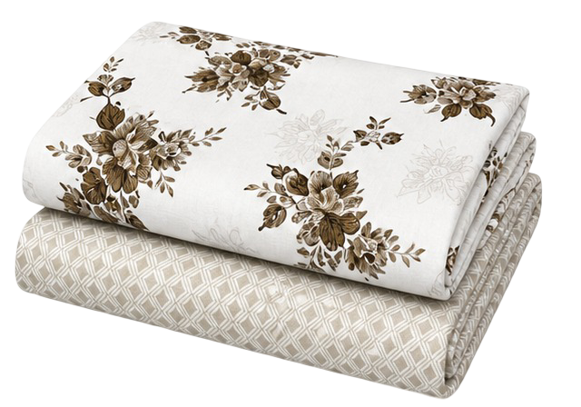 Vintage Beige Floral Dohar Set