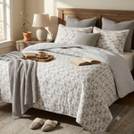 Grey Geometric Lightweight Quilt