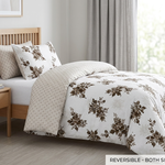 Vintage Beige Floral Dohar Set